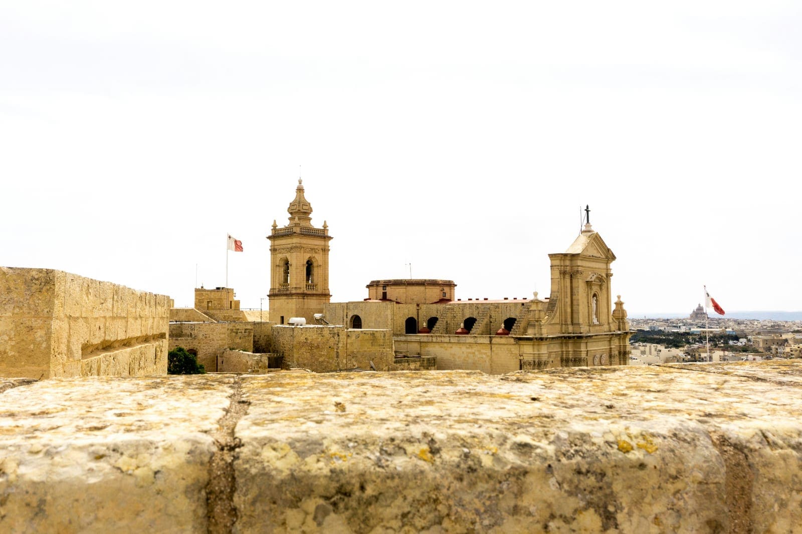 The coastline of Gozo