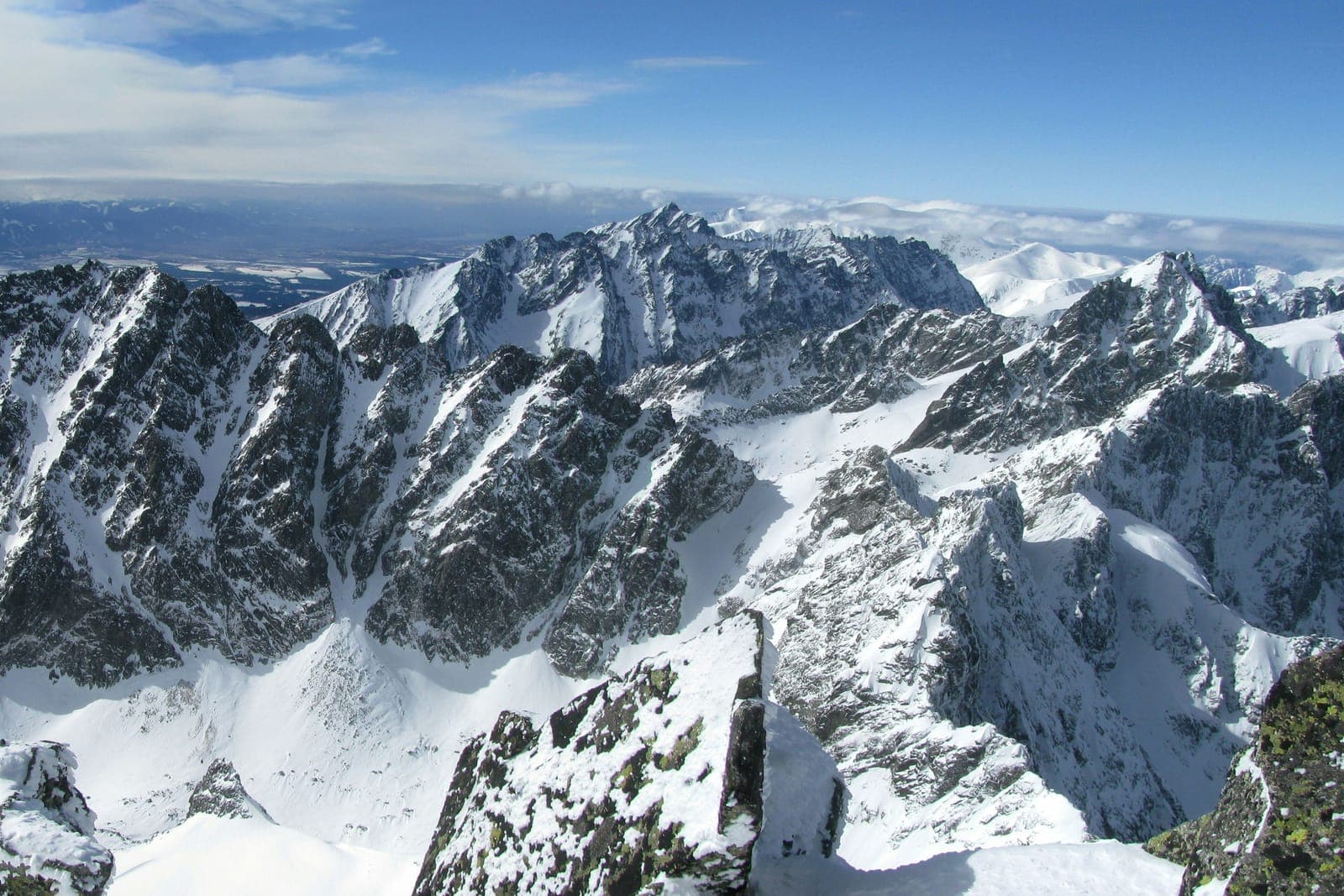 Peaks of the High Tatras in northern Slovakia
